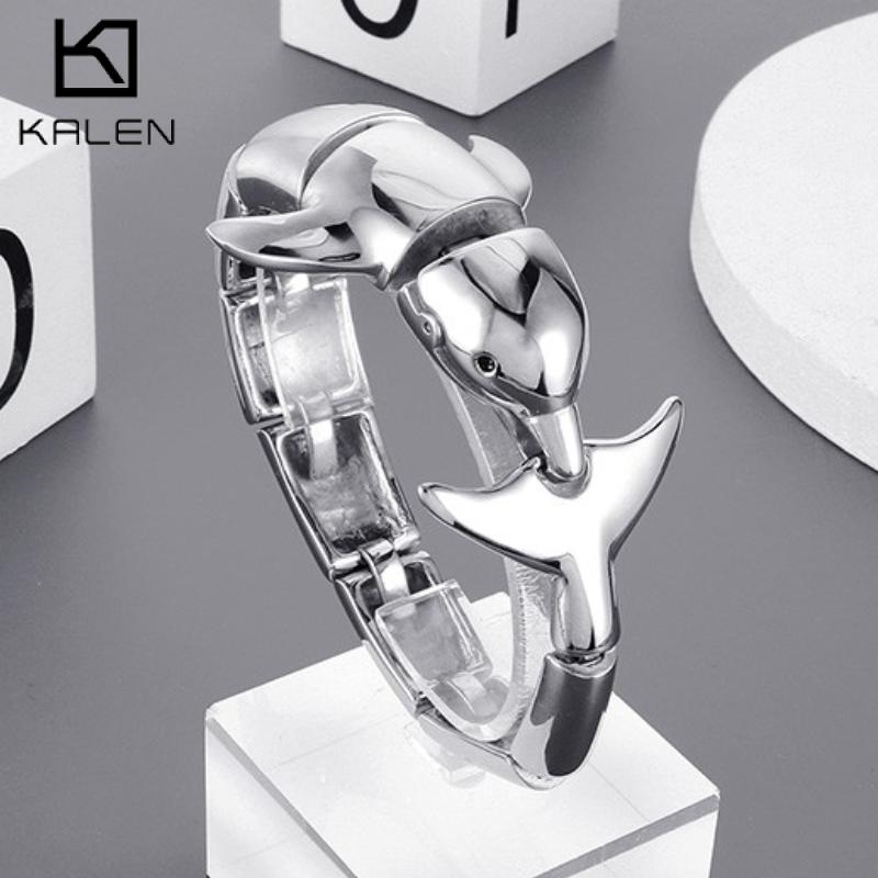 Men'S Accessories Trending - KALEN Tıknaz Cilalı Yunus Bilezik Erkekler