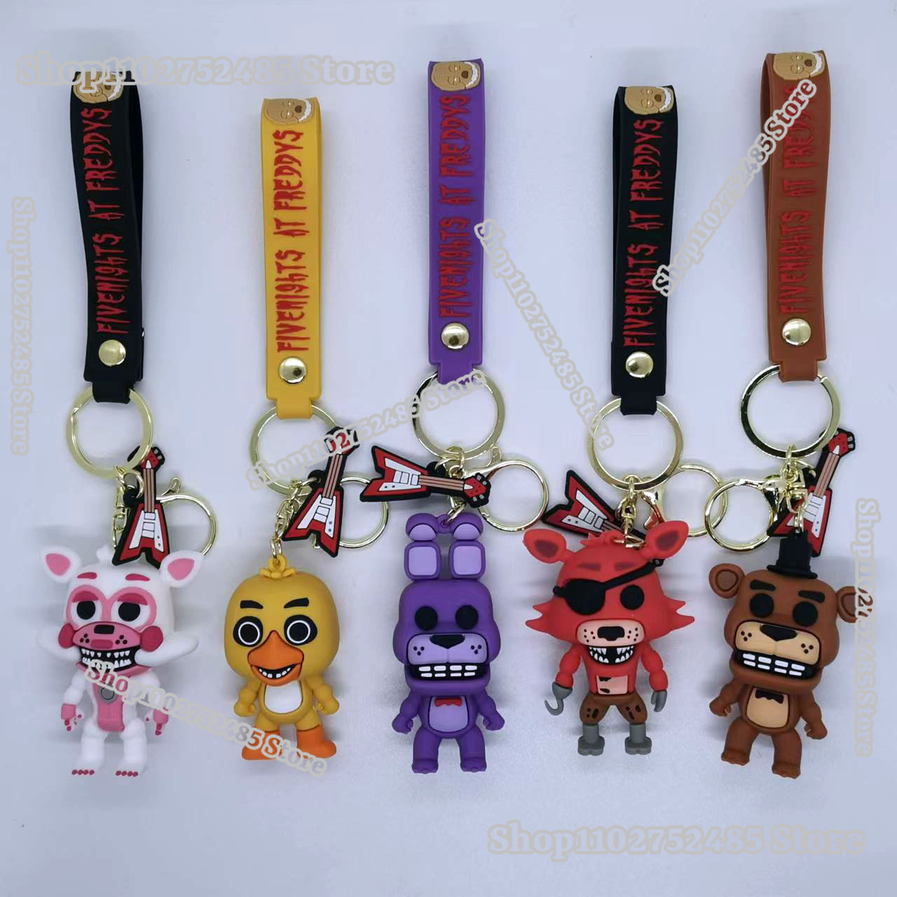 Men Accessories Jewellery - 5 adet Karikatür Anime FNAF Figür