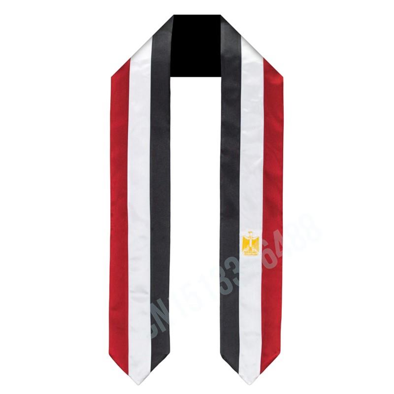 Men Accessories Egypt - Mısır Bayrağı Eşarp Üst Baskı Mezuniyet