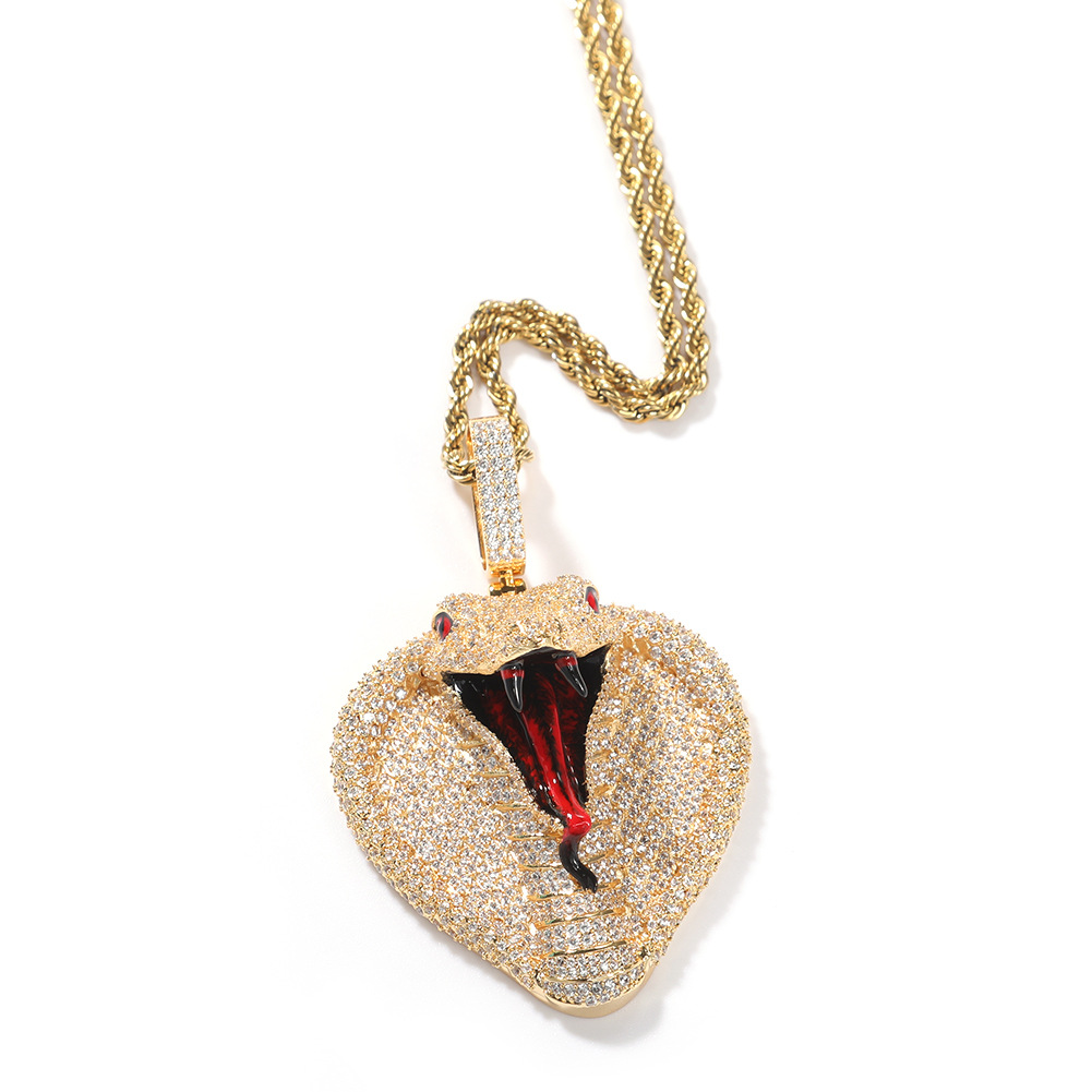 Men Accessories Singapore - Yeni Cobra Hip Hop Kolye Erkekler