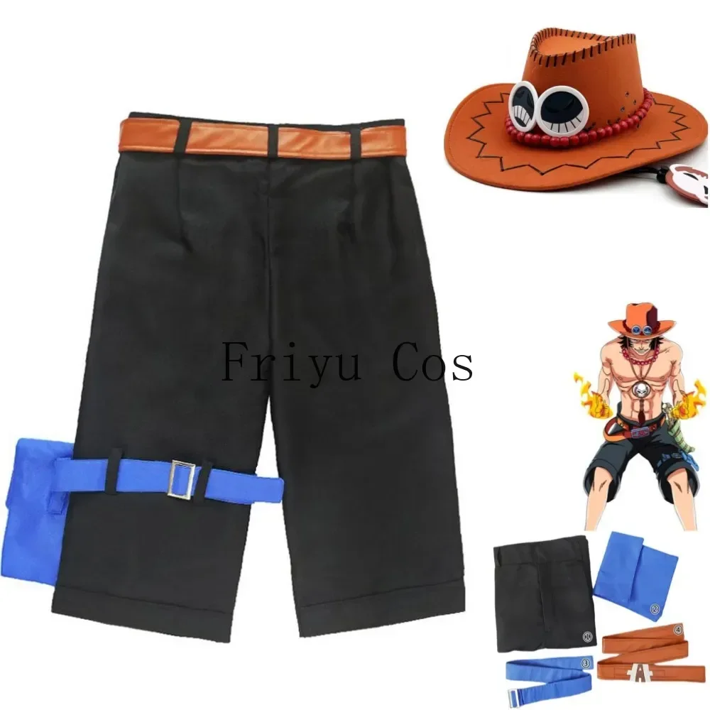 Men Accessories Korea - Anime Portgas·D· Ace Cosplay Kostüm Beyazsakal