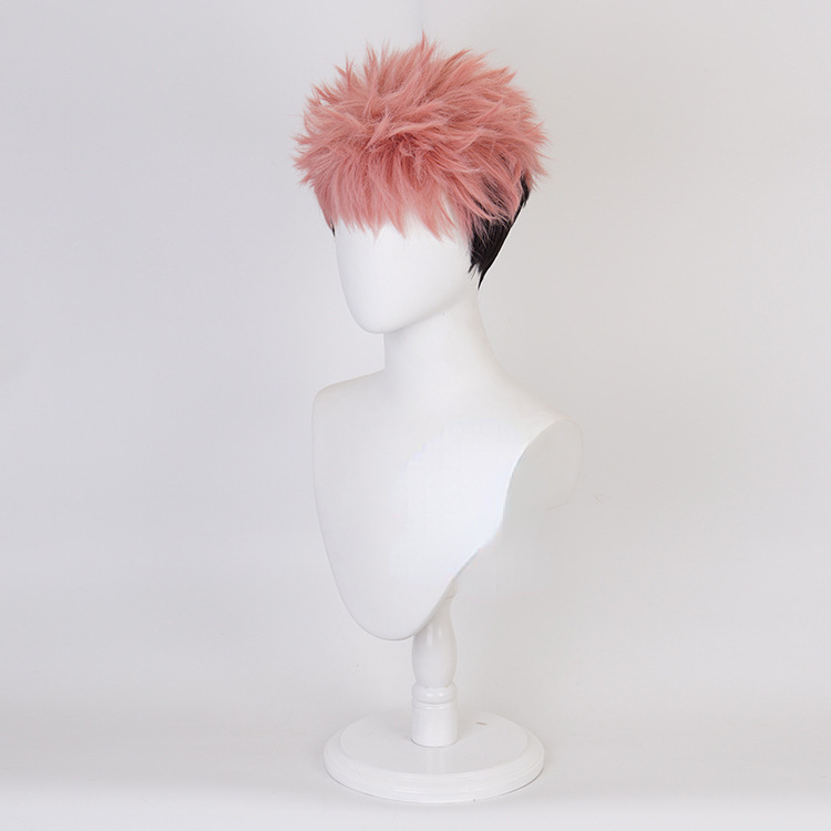 Men Accessories Korea - Anime Itadori Yuji Cosplay Peruk Kısa