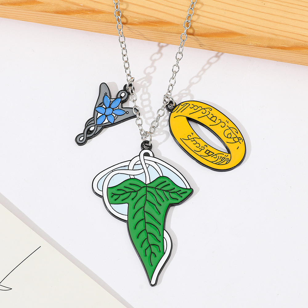 Men Accessories Jewellery - Yüzüklerin Efendisi Elfler Kolye Moda Yaratıcı