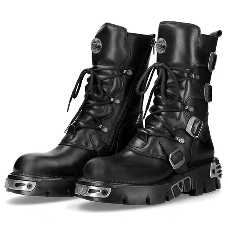 Men'S Accessories Leather - erkekler lüks moda punk gotik yüksek