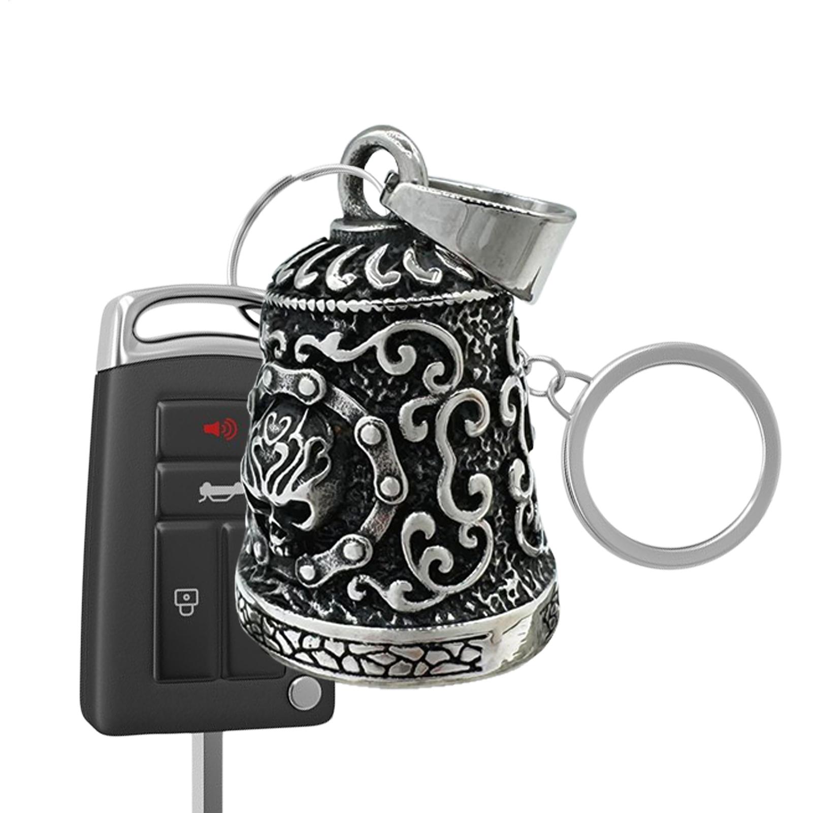Men Accessories Chain - Kafatası çanı Charm motosiklet çanları dekor