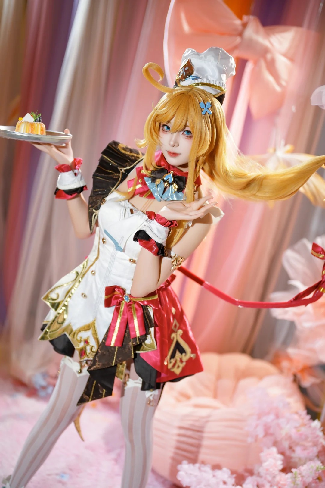 Men Accessories Korea - Escoffier Cosplay Resmi Üniforma Peruk Ayakkabı