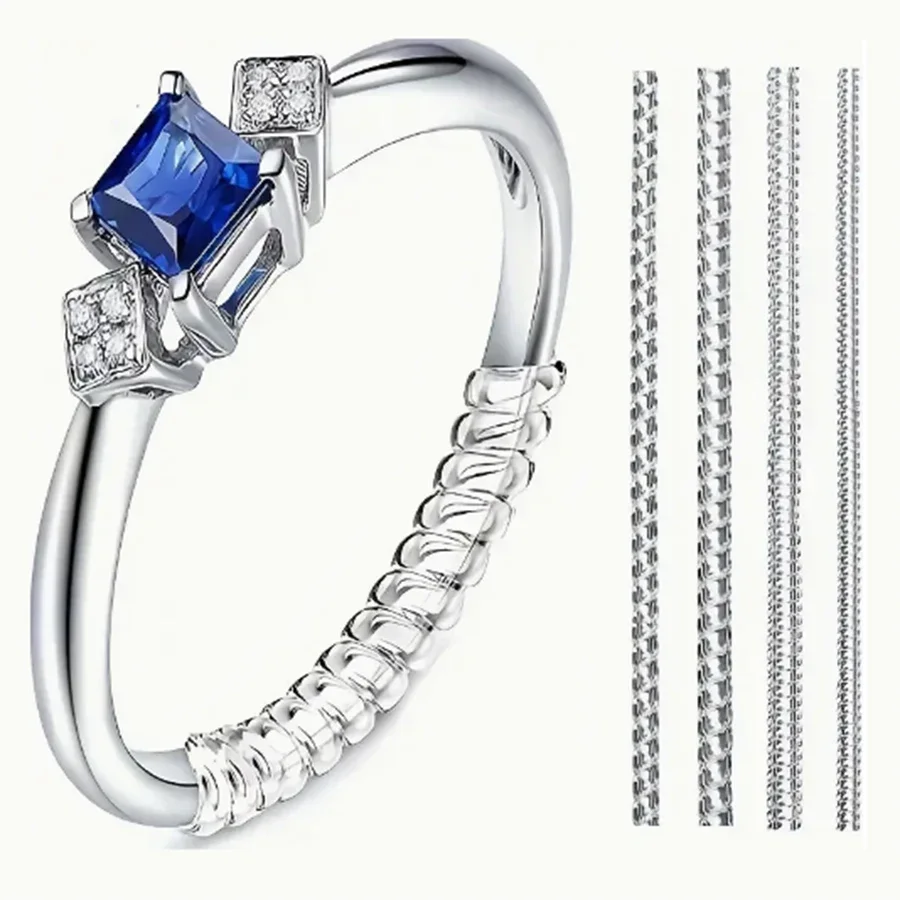 Men Accessories Jewellery - 4/8 adet-Halka Boyutu Ayarlayıcı-Görünmez Halka Koruyucu,