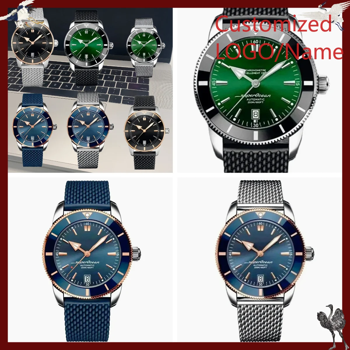 Men Accessories Jewellery - A1212 Mağazası Özel Tasarım Saatler 46mm