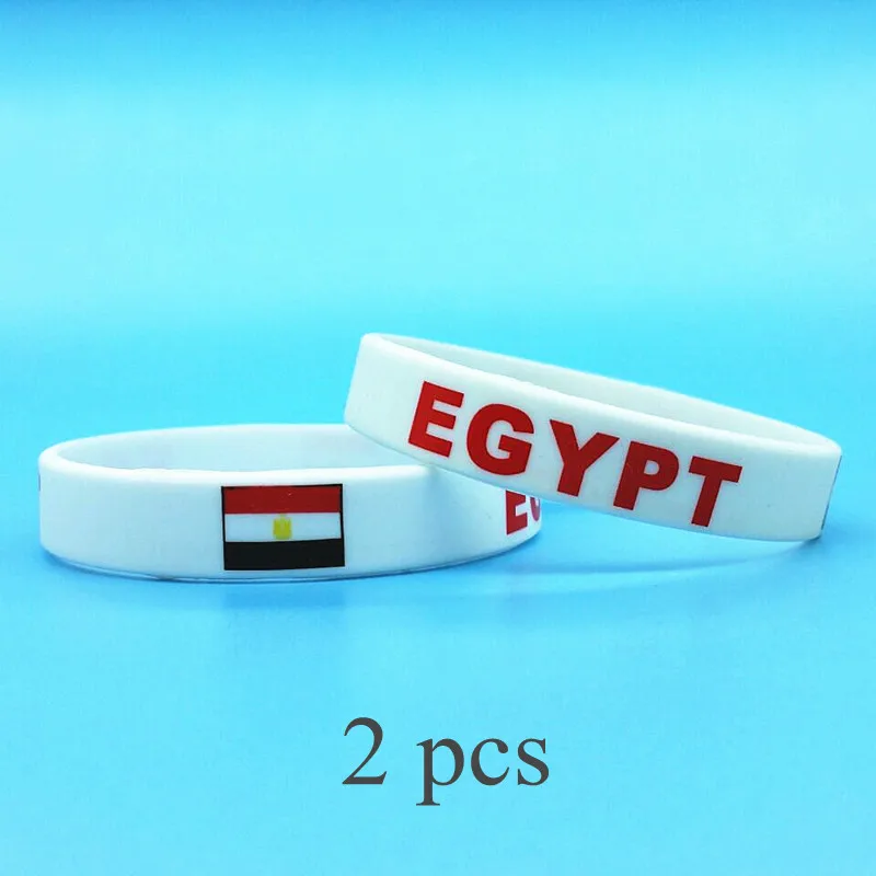 Men Accessories Egypt - 2 adet mısır bayrağı silikon bilezikler