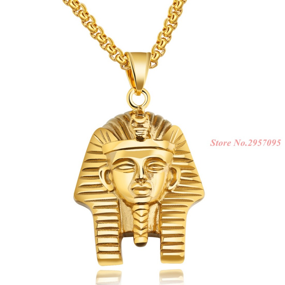 Men Accessories Egypt - Mısır Firavunu Vintage Kolye Paslanmaz Çelik