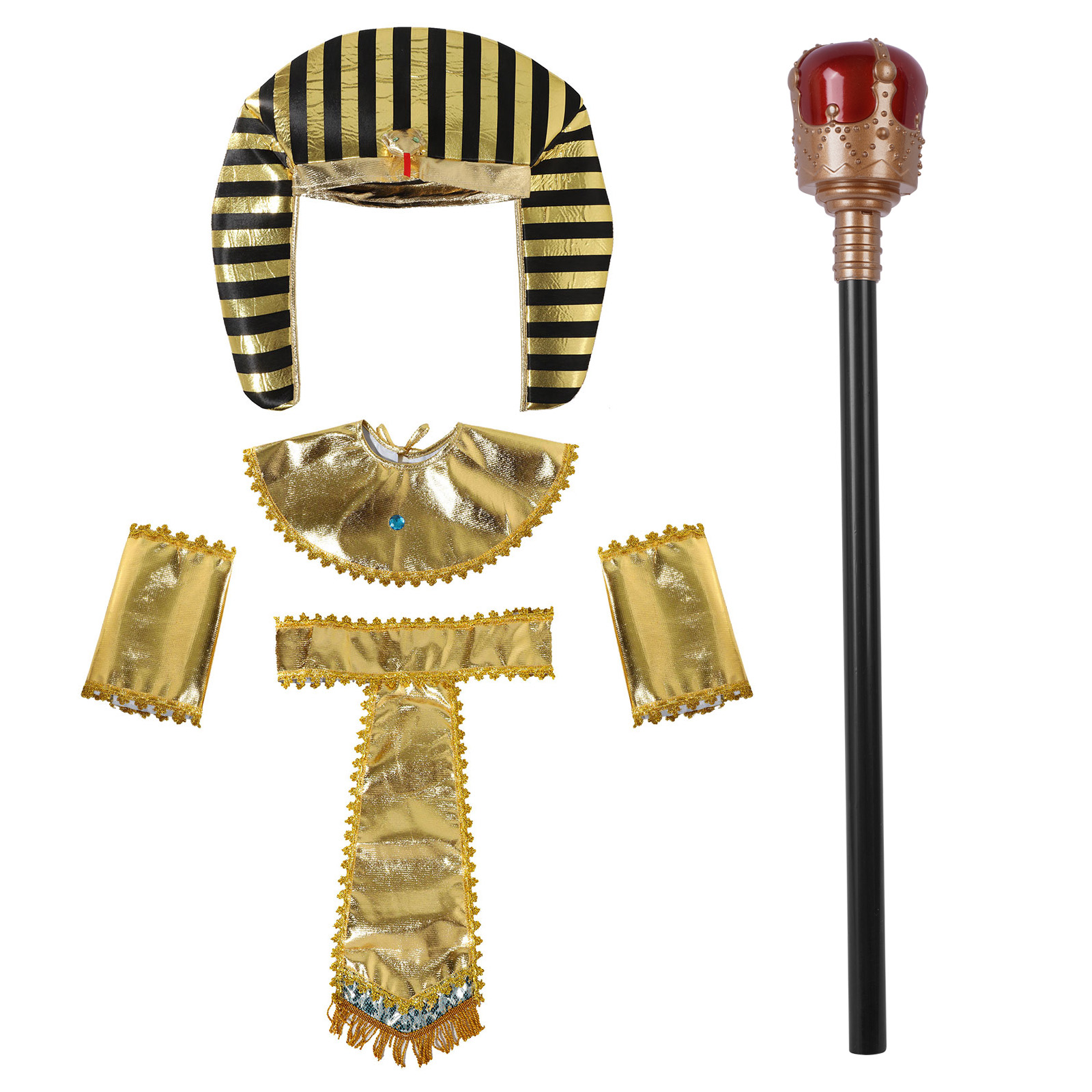 Men Accessories Egypt - Masquerade Kadın Erkek Cosplay Mısır Kralı