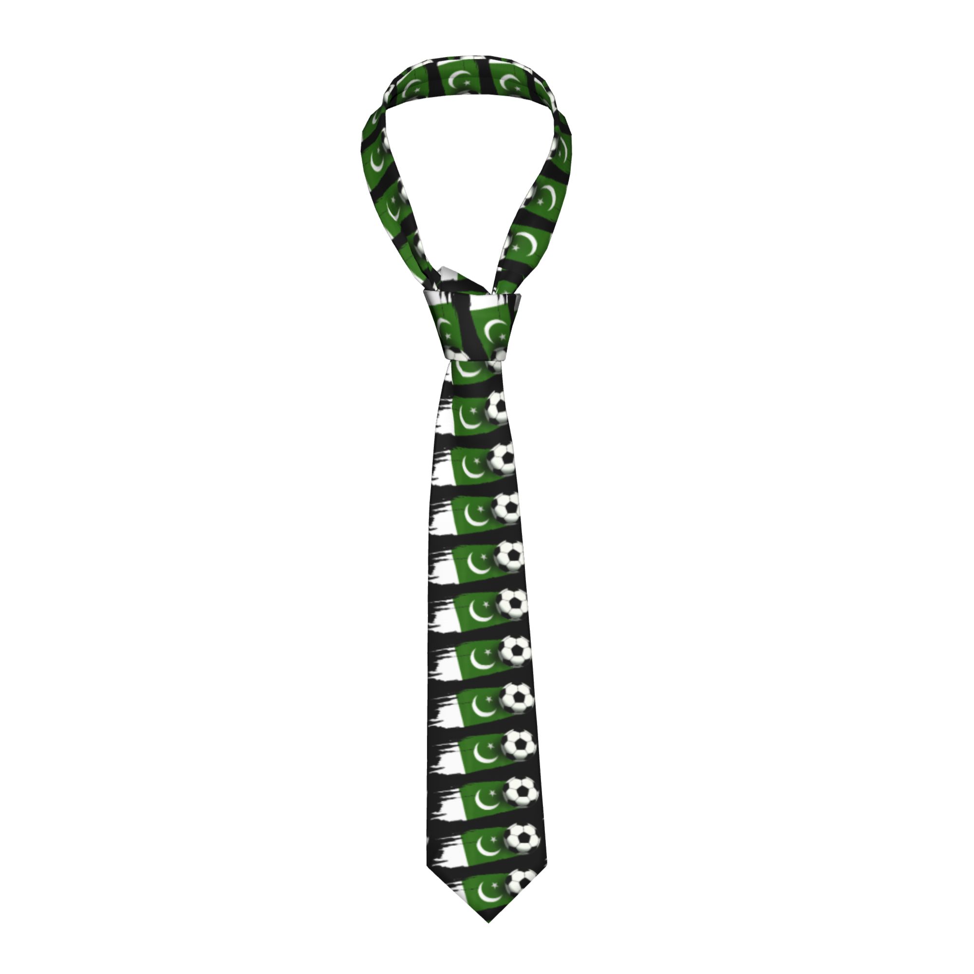 Men Accessories In Pakistan - Erkek Kravat Pakistan Bayrağı Pakistan Futbol