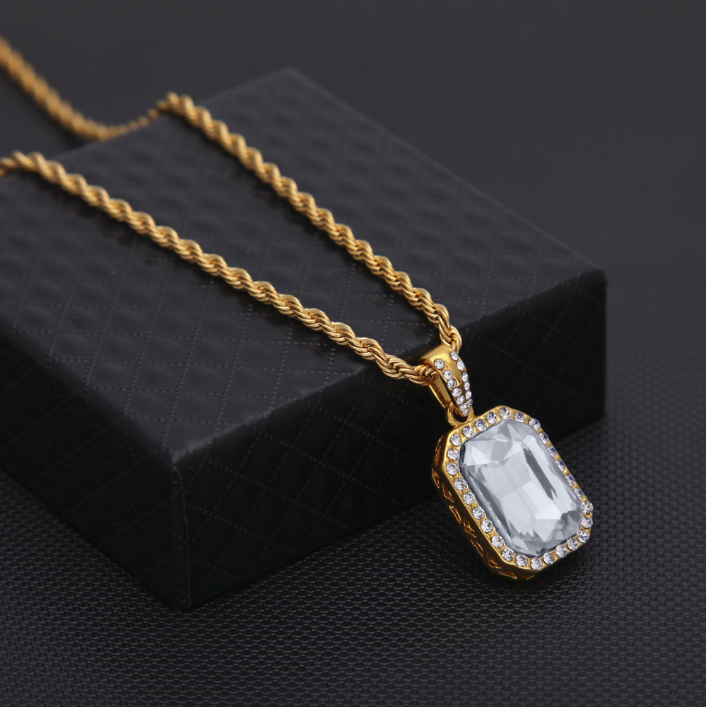 Mini Hip Hop Kolye Gömülü Elma - Men Accessories Singapore incelemesi ve fiyatı