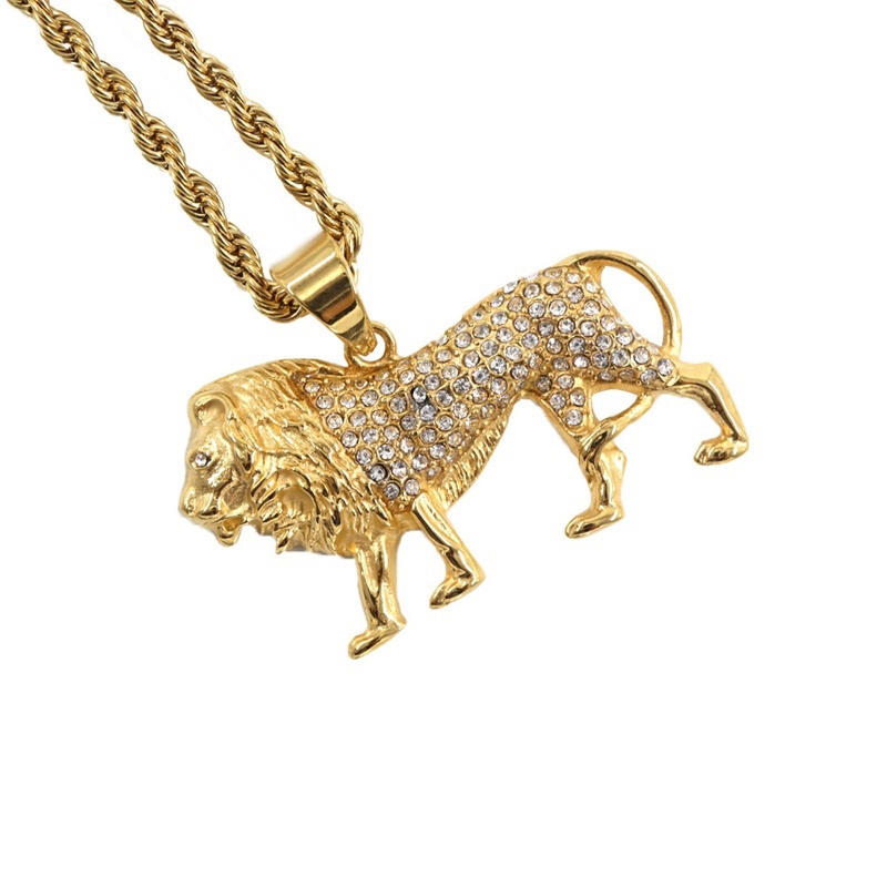 Hip-Hop Kristal Kakma Aslan Ko - Men Accessories Singapore incelemesi ve fiyatı
