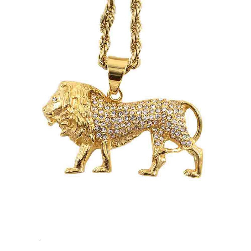 Hip-Hop Kristal Kakma Aslan Ko - Men Accessories Singapore incelemesi ve fiyatı