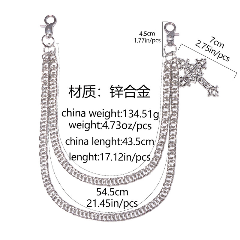 Moda Punk Metal Pantolon Zinci - Men Accessories Chain incelemesi ve fiyatı