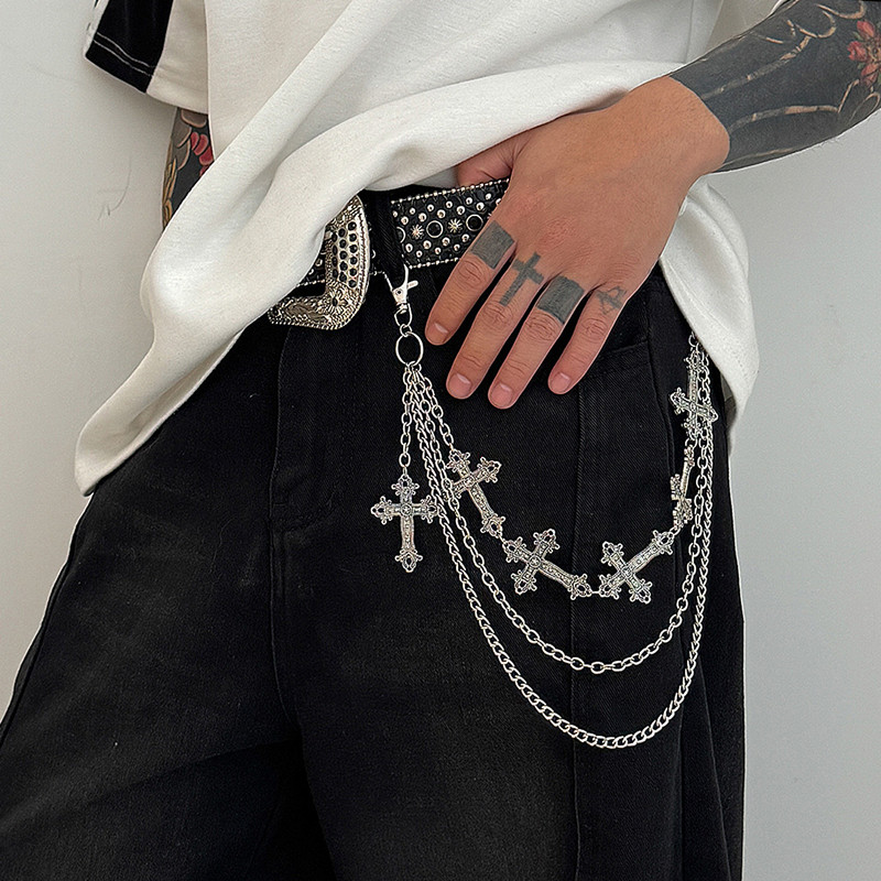 Moda Punk Metal Pantolon Zinci - Men Accessories Chain incelemesi ve fiyatı