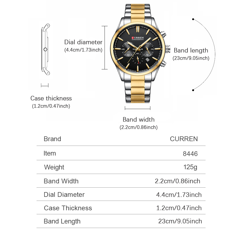CURREN Casual Kuvars Chrono Sp - Men Accessories Jewellery incelemesi ve fiyatı