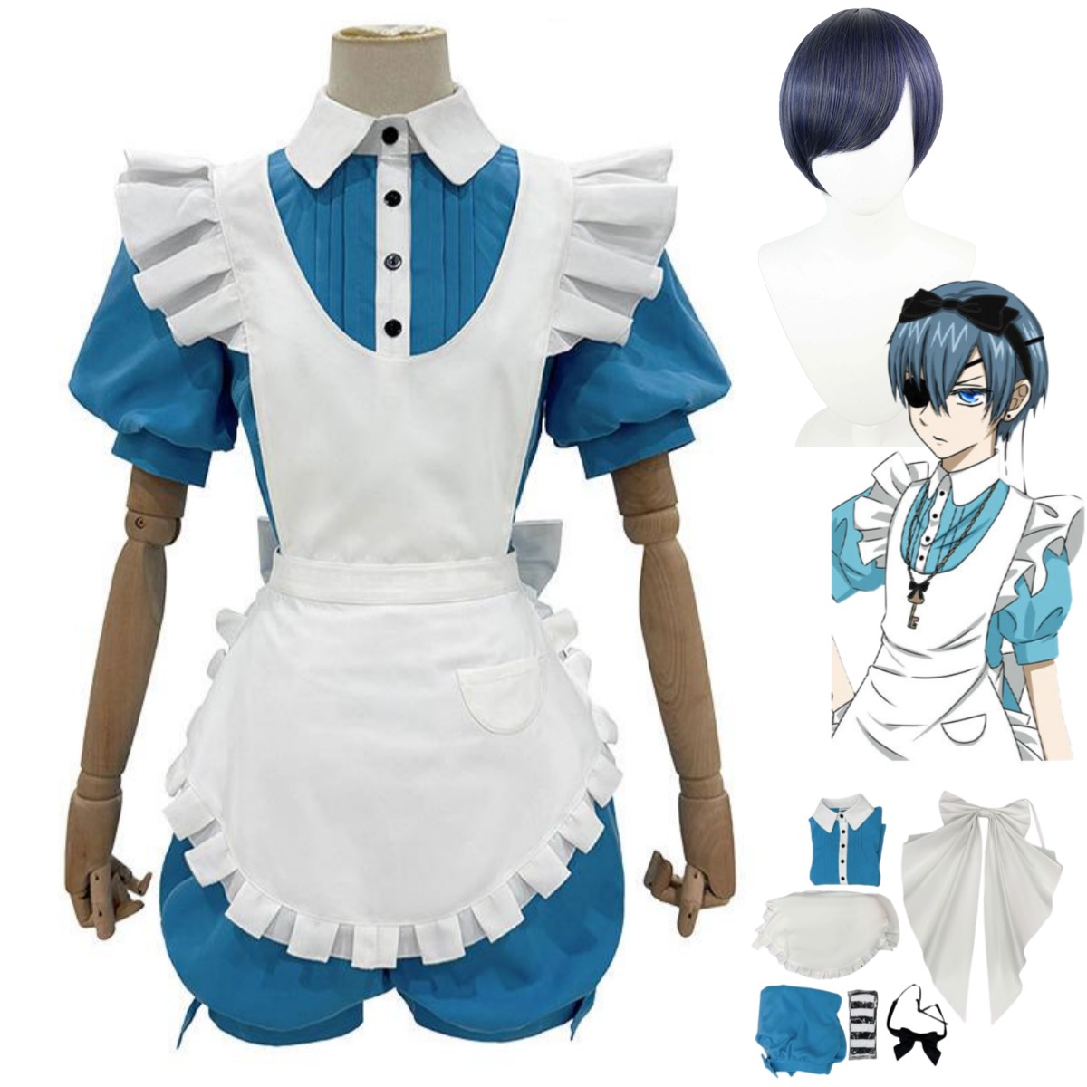 Anime Ciel Phantomhive Gülümse - Men Accessories Korea incelemesi ve fiyatı