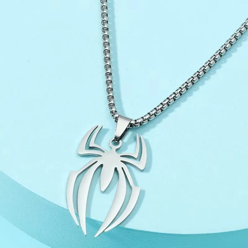Gotik Örümcek Şekli Kolye Pasl - Men Accessories Chain incelemesi ve fiyatı