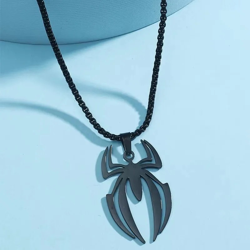 Gotik Örümcek Şekli Kolye Pasl - Men Accessories Chain incelemesi ve fiyatı