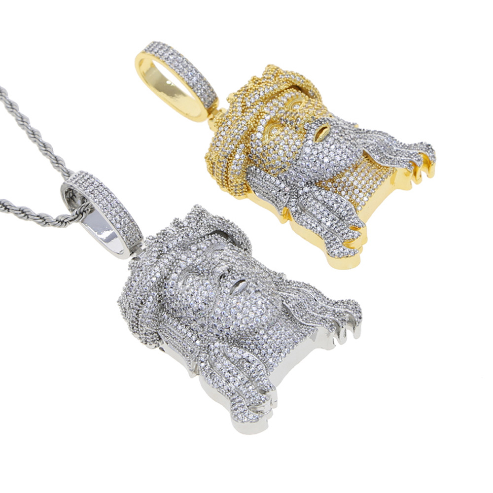 Yeni Hip Hop Elmas Portre Koly - Men Accessories Singapore incelemesi ve fiyatı
