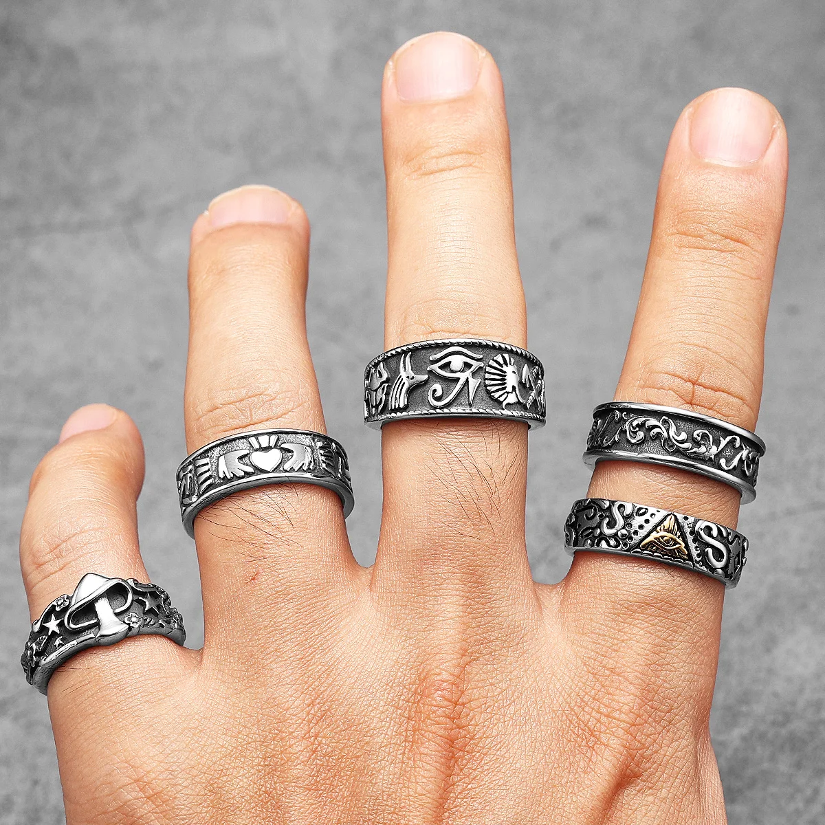 Mısır Firavunu Horus'un Gözü T - Men Accessories Egypt incelemesi ve fiyatı