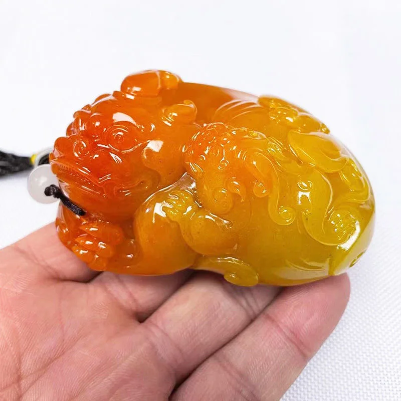 Doğal Huang Longyu Pixiu kolye - Men Accessories Chain incelemesi ve fiyatı
